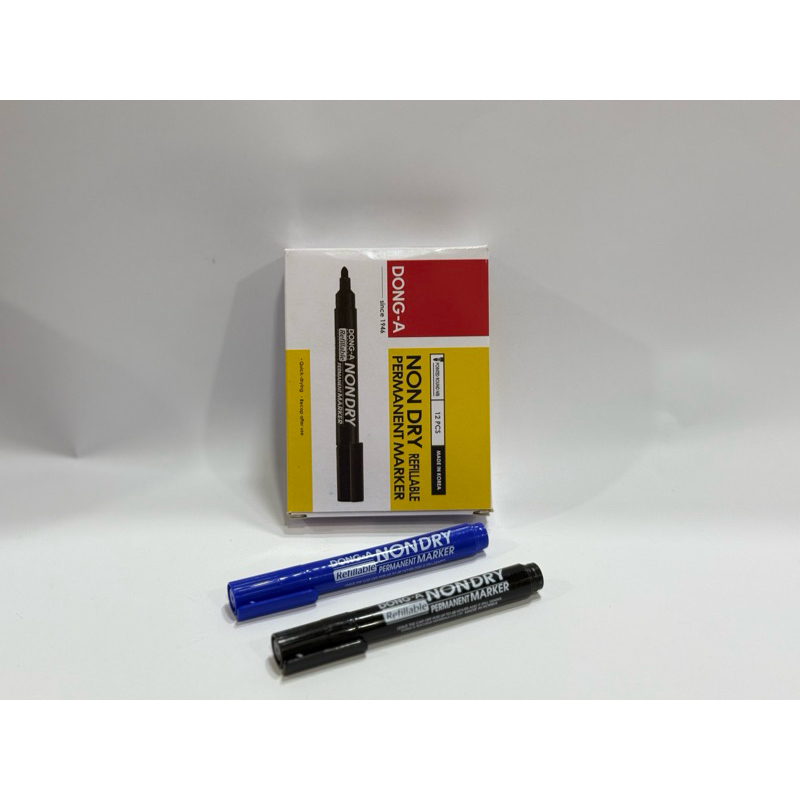 

[1PCS] SPIDOL NONDRY PERMANENT MARKER DONG-A (HITAM, BIRU, MERAH)