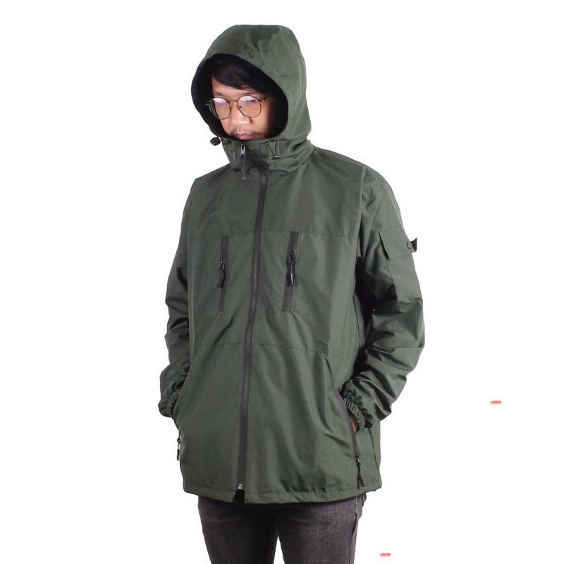 JAKET PARASUT GORFCORE ARMY