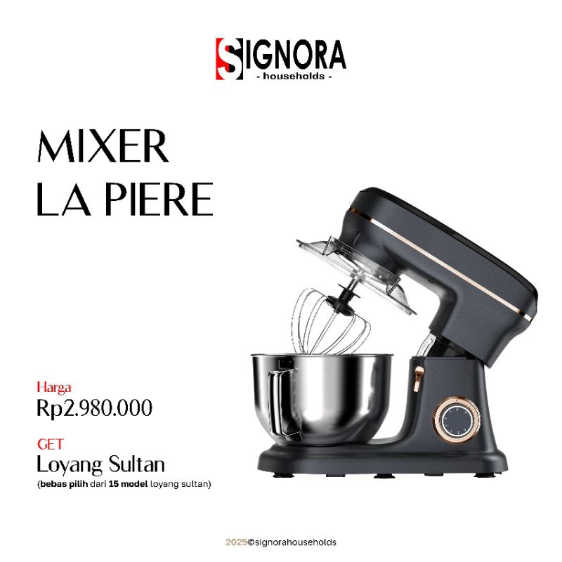 Mixer La Piere Signora Berhadiah Langsung / Signora Mixer La Piere Mixer Duduk Nguleni Roti Donat Ad