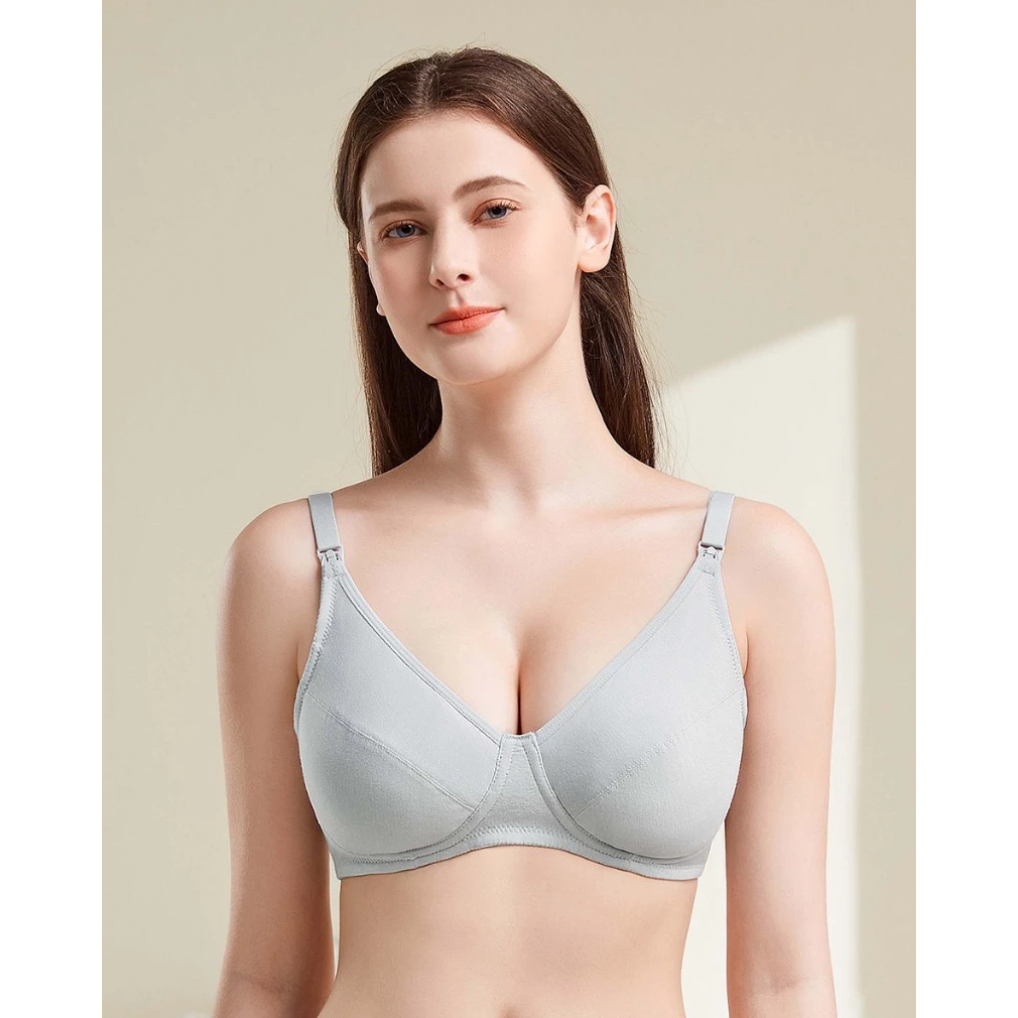 Sorella Bra 40C 090 Cotton Maternity 3/4 Cup N13-29994 - Cup C SOFT BLUE BRA MENYUSUI BH POSTNATAL H
