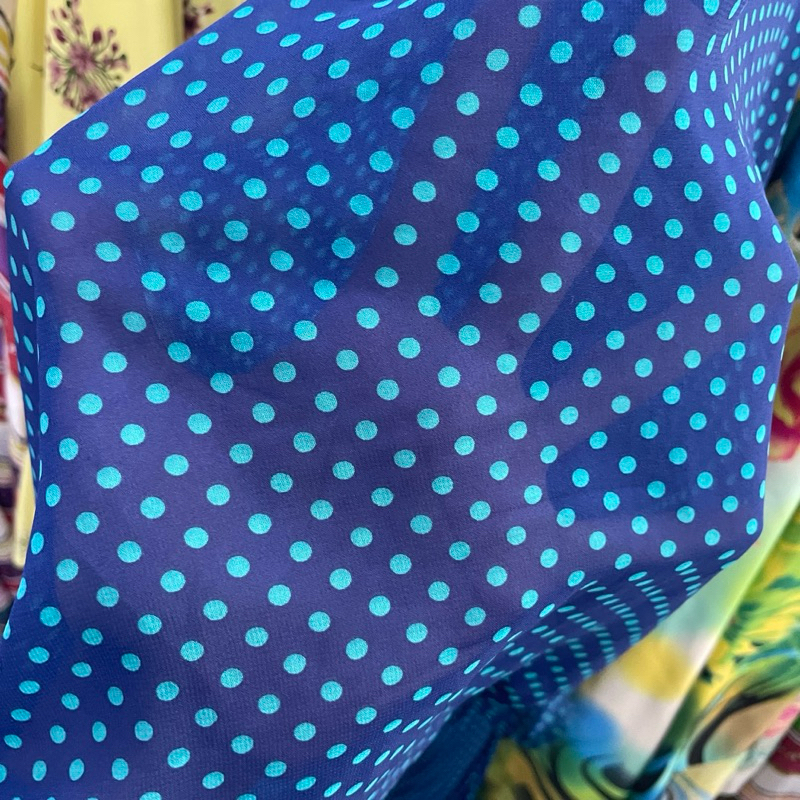 kain sifon ceruty motif polkadot premium - kain zara ceruty - kain ceruty baby doll - kain ceruti mo