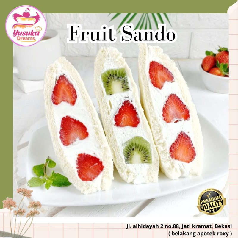 

Fruit Sando/sandwich buah 1 pcs