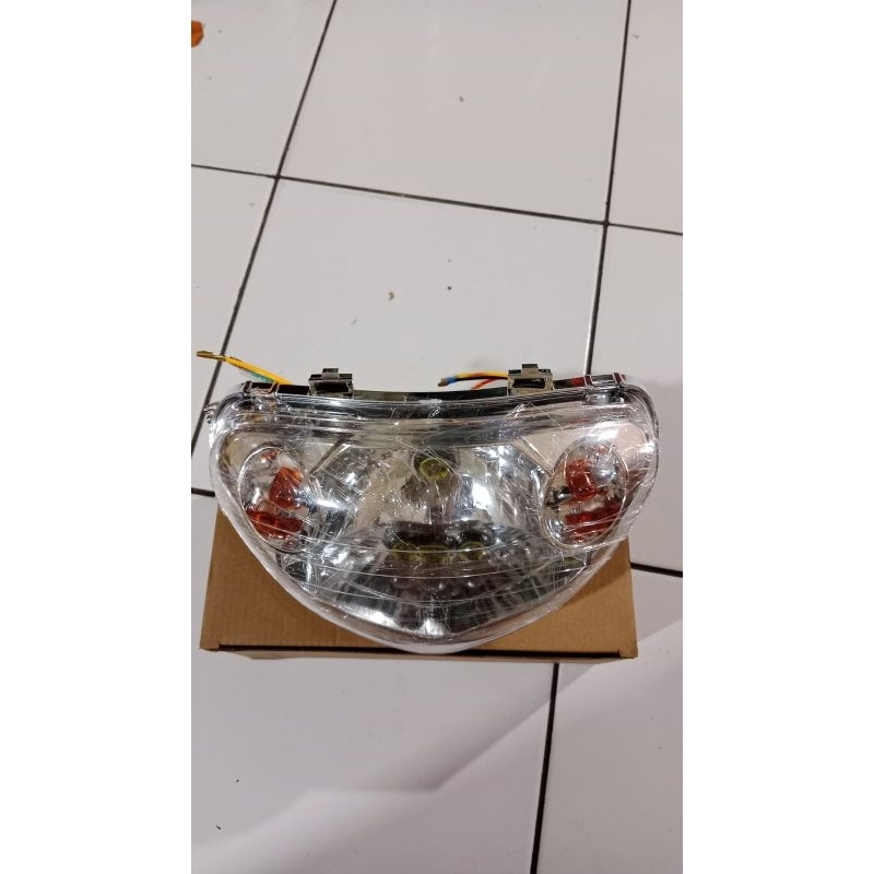 REFLEKTOR LAMPU DEPAN STANDAR MIO SPORTY MODEL 2 MATA MODIF THAILAND