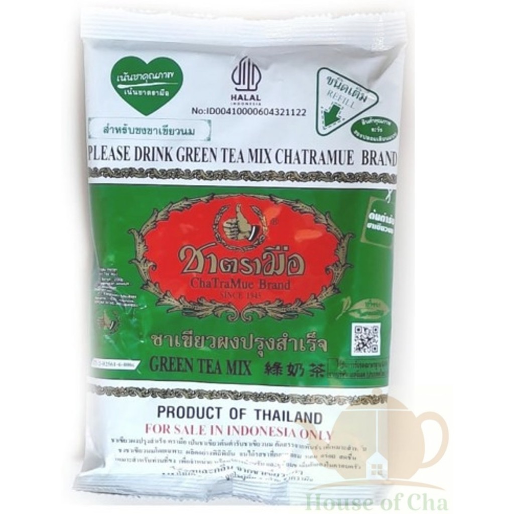 

Thai Milk Green Tea Chatramue Number One Brand 200 gr