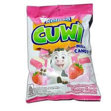 WP - Permen Relaxa Cuwi Choco Mint Chewy / Milk Candy Strawberry ( Isi 50 Pcs )