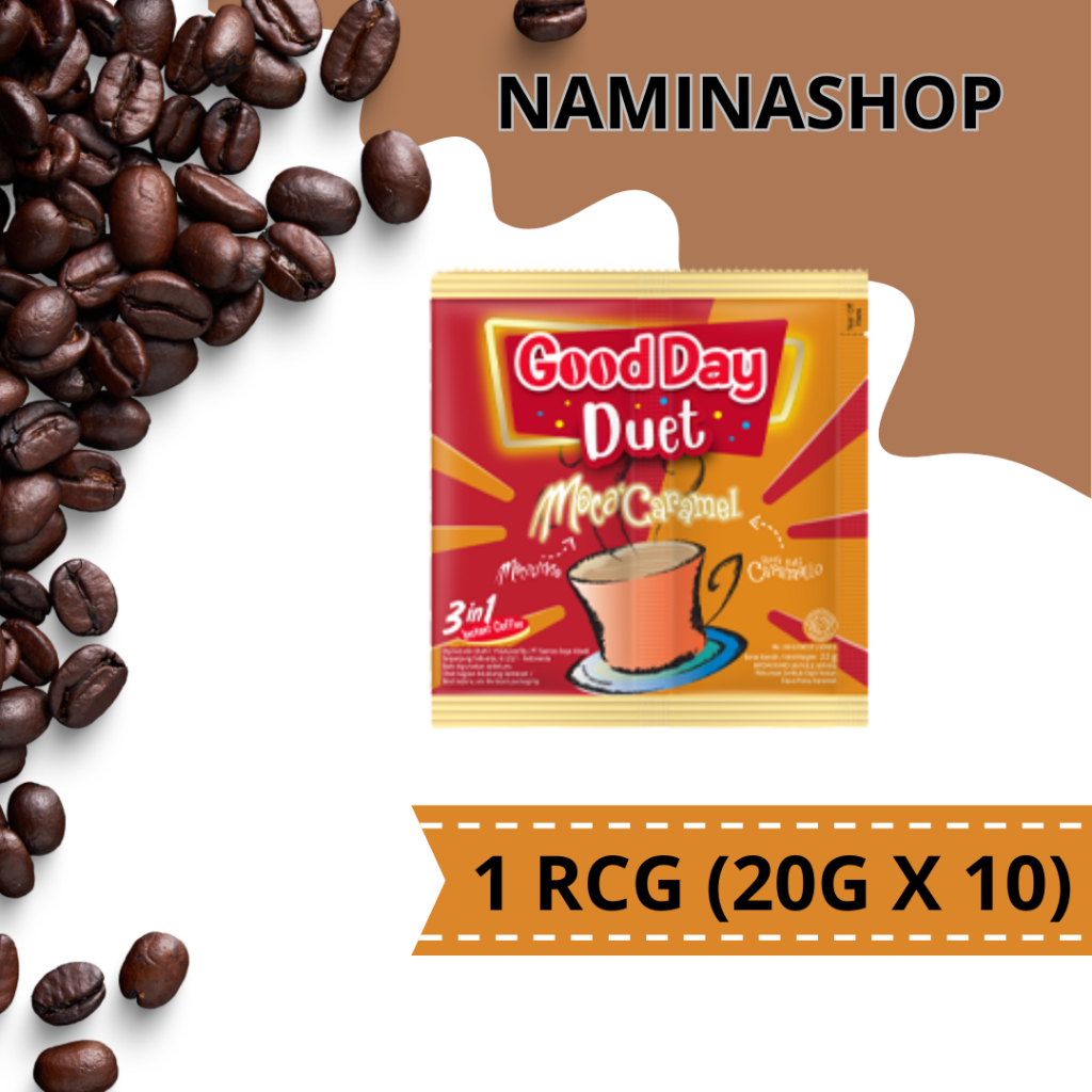 

GOOD DAY KOPI INSTANT 3 IN 1 DUET MOCA'CARAMEL RCG 10x22g