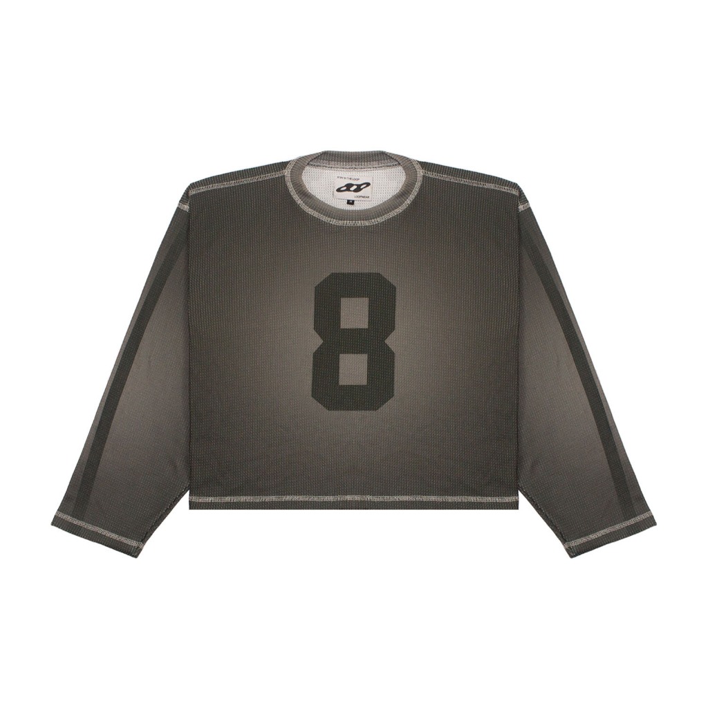 LOOP Fade – Sweater Rajut Waffle Longsleeve Oversize Boxy Crewneck Unisex Streetwear Skena Pria Wani