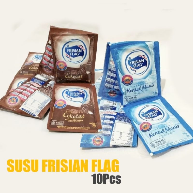 

10Pcs Susu Kental Manis Frisian Flag Sashet 1Renteng