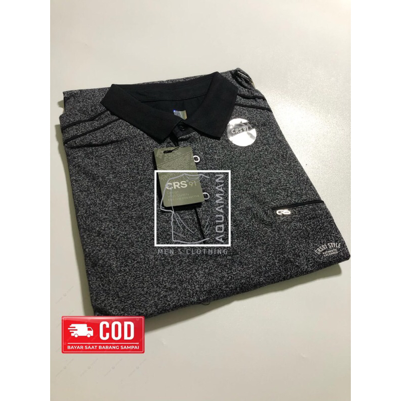 Kaos CRS 91 PoloKerah Lengan Pendek Pria Syro Brand Casual Dengan Tampilan Elegan