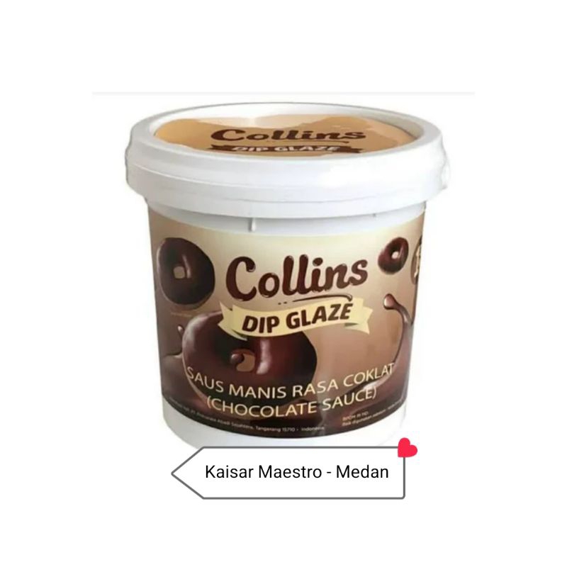 

collins coklat glaze termurah 1 kg