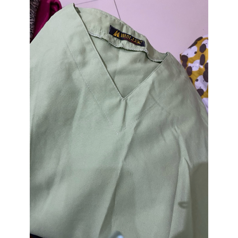 [PRELOVED] set scrub medis hijau muda/sage