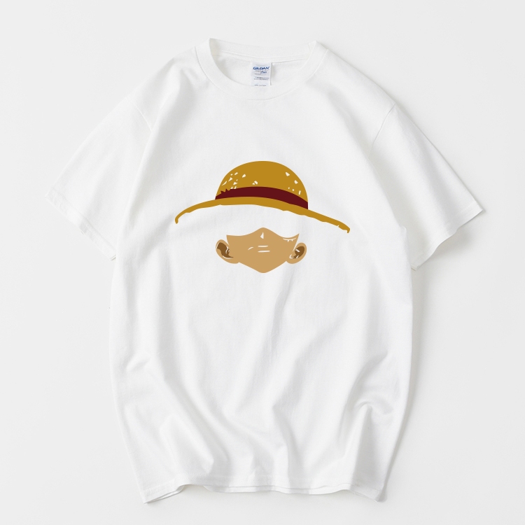 One Piece Chopper Topi Jerami Luffy Law Ace Zoro Anime T-shirt Lengan Pendek Leher Bulat Musim Panas