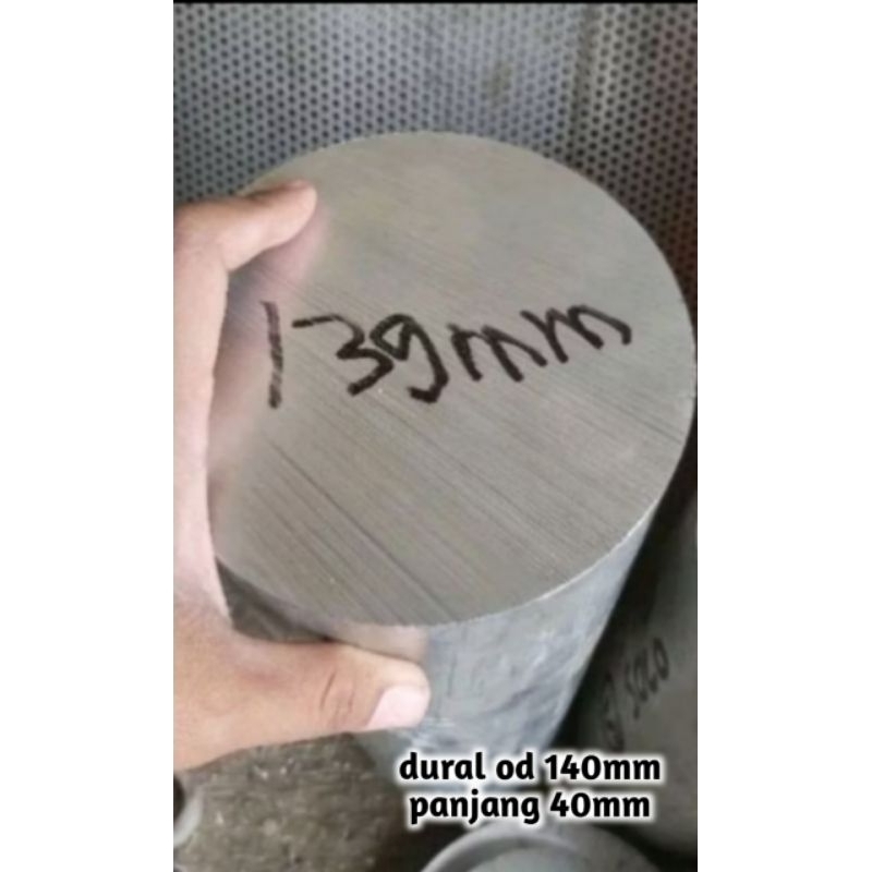 As Dural Alumunium Diameter 140mm Panjang 40mm Rod 6061