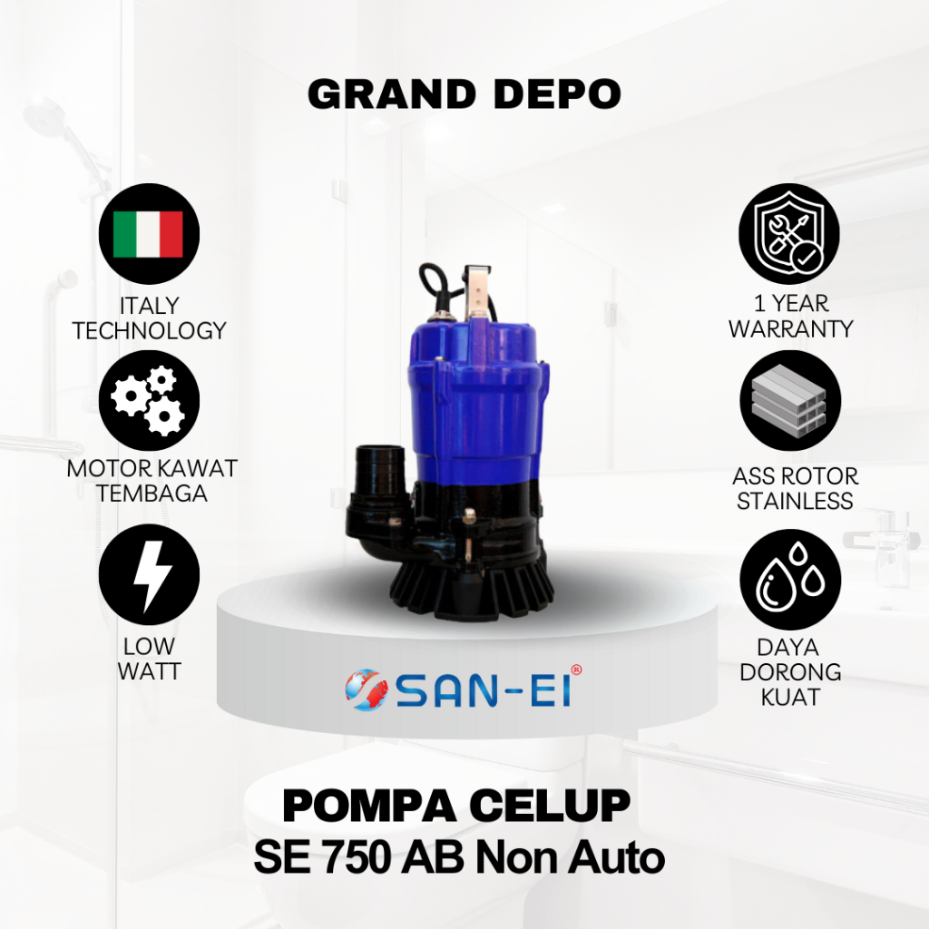 San Ei Pompa Air Celup SE 750 AB Non Auto / Pompa Celup San Ei