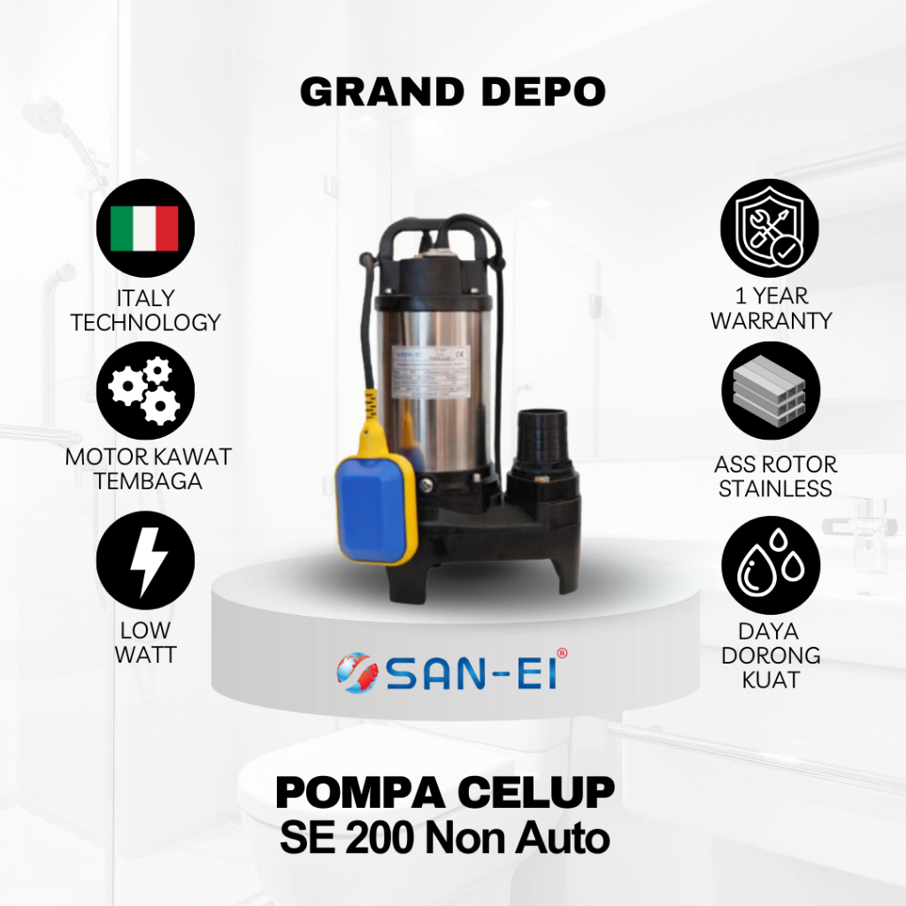San Ei Pompa Air Celup SE 200 Non Auto / Pompa Celup San Ei