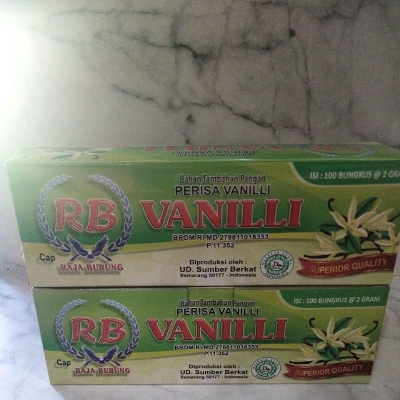 

Vanili Raja Burung isi 100pcs per box