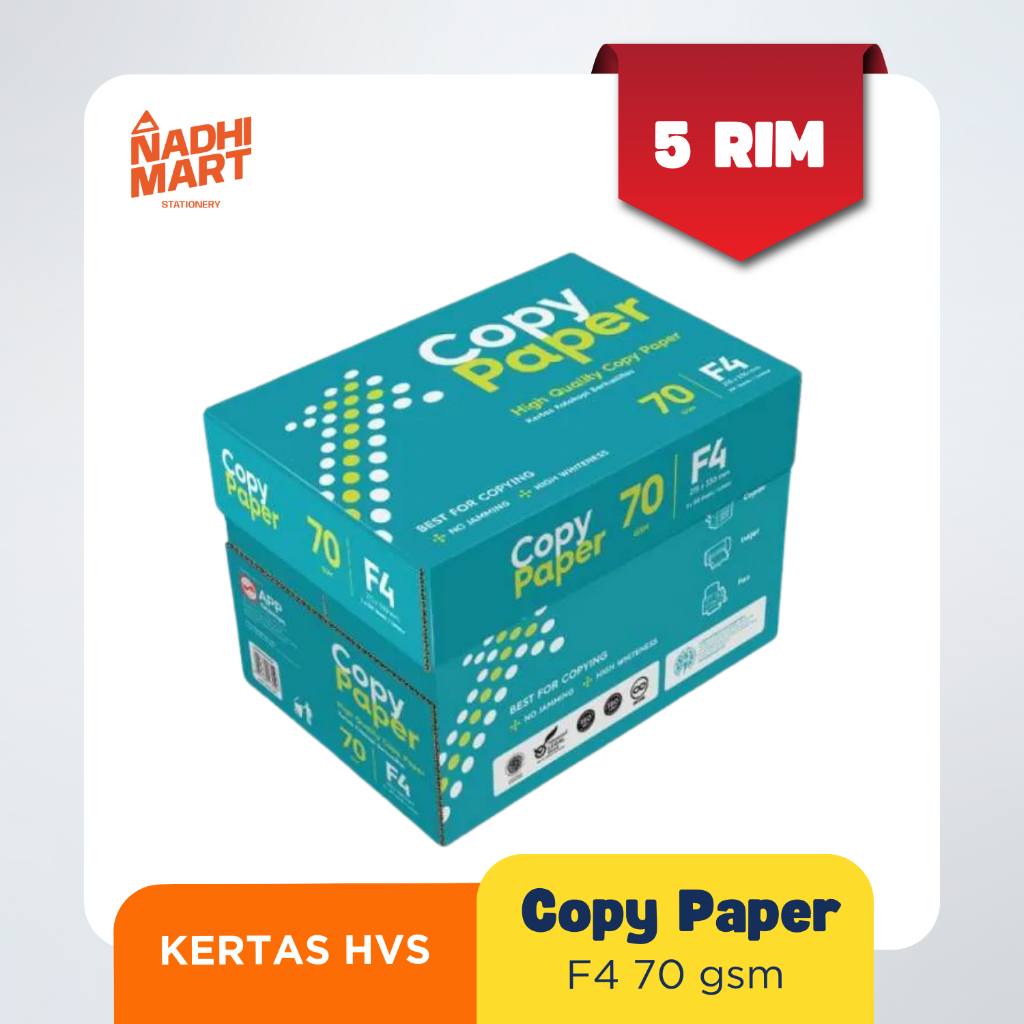 

1 DUS COPY PAPER KERTAS HVS F4 70GSM KERTAS FOTOCOPY