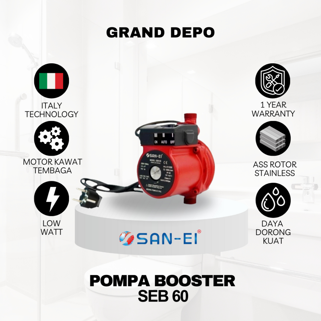 San Ei Pompa Air Booster SEB 60 / Pompa Dorong San Ei