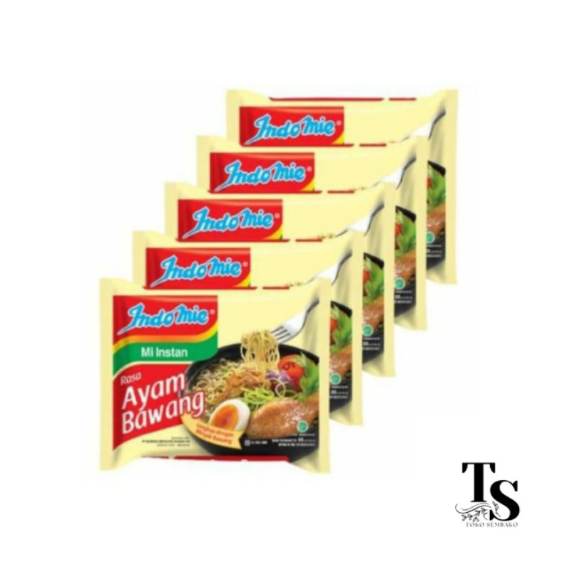 

paket indomie rasa ayam bawang 5 pcs