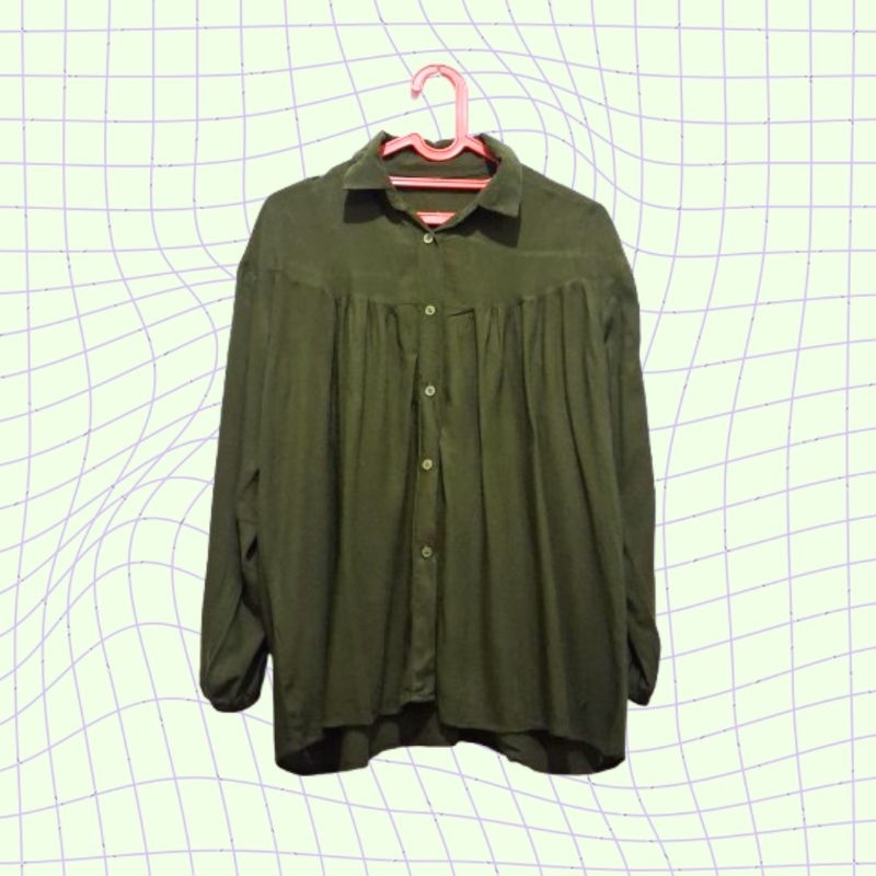 Army Green Shirt (Preloved)