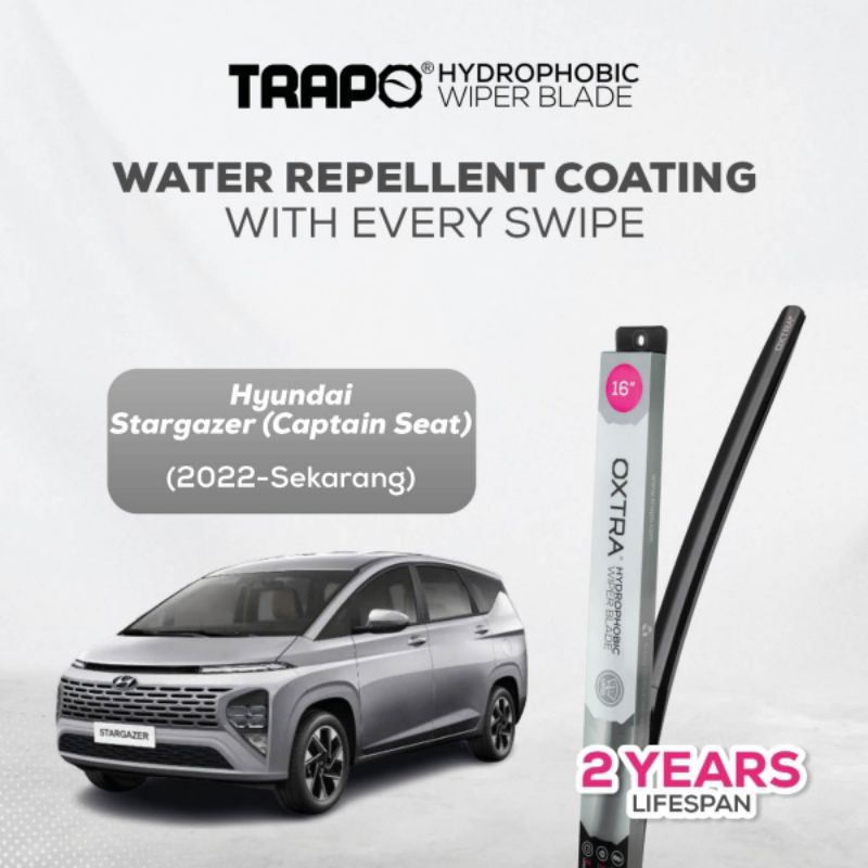 Trapo Hydrophobic Wiper Blade Hyundai Stargazer (2022-Sekarang)