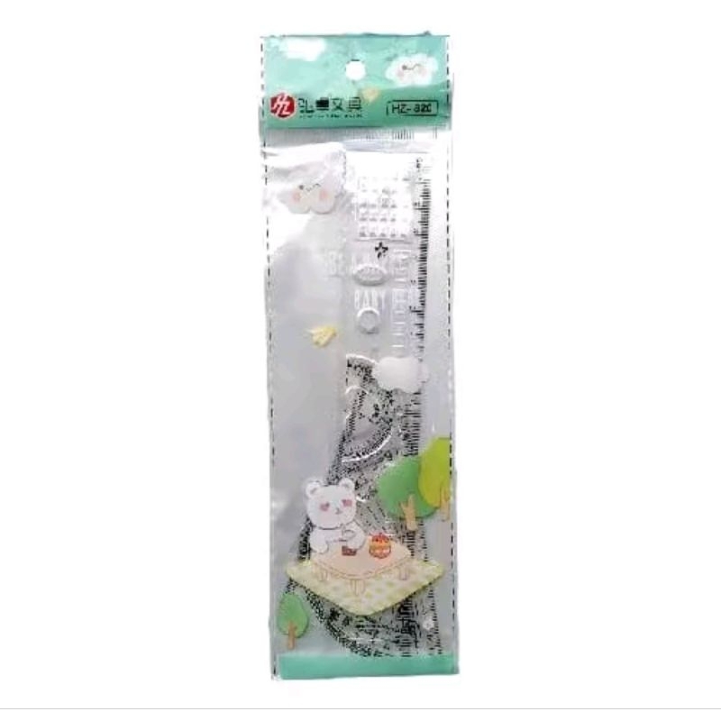 

Penggaris Set HZ - 820 (per pak isi 4 pcs) plastik