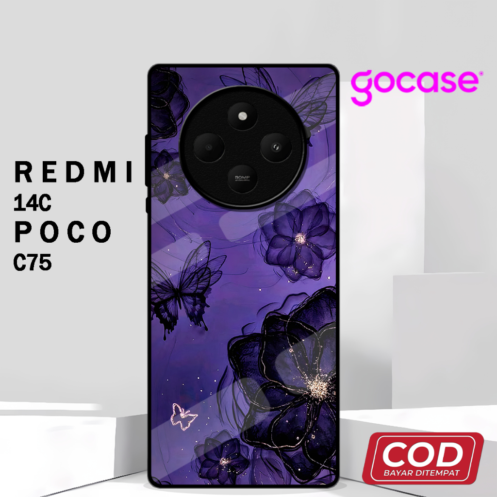 ( YT 10 ) Softcase Glossy Untuk Xiaomi Poco C75 l Xiaomi Redmi 14C Pro Camera l Silicone l  Kesing T