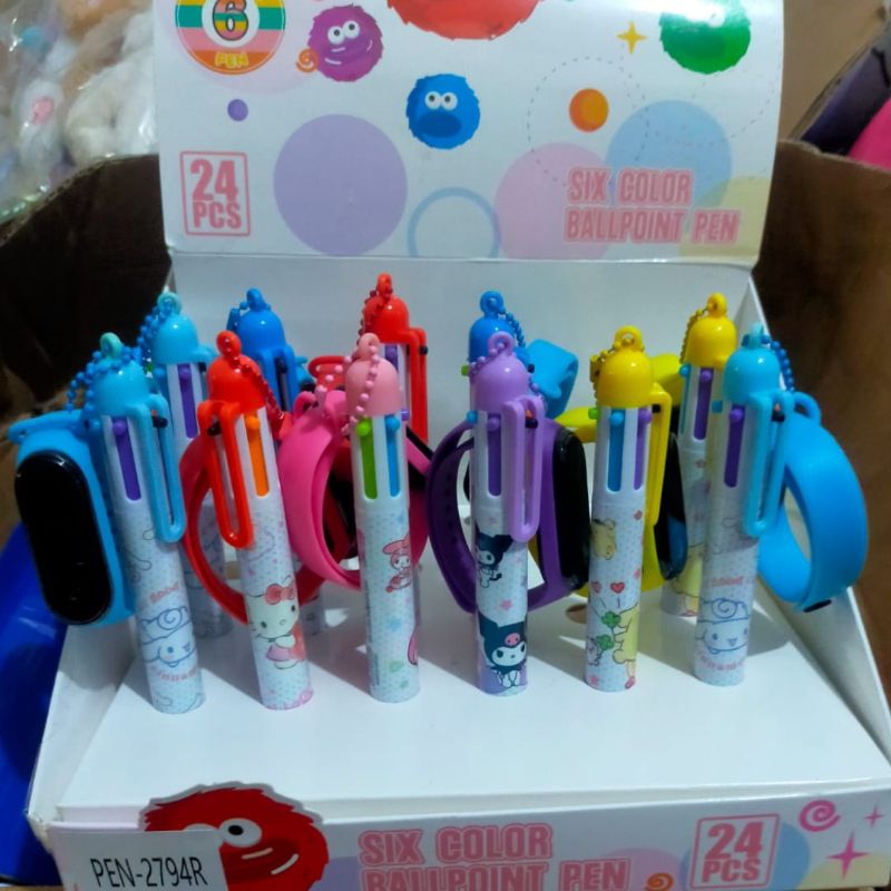 

GROSIR PULPEN SANRIO BERHADIAH JAM TANGAN DIGITAL / PULPEN SANRIO 6 WARNA PREMIUM KUROMI CINAMOROL MELODY HELLO KITTY / JAM MURAH