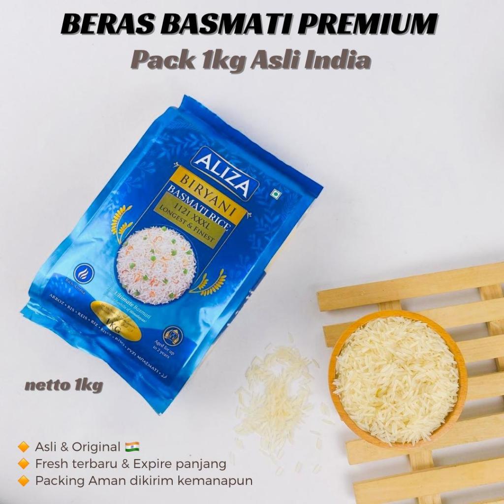 

BERAS BASMATI 1kg bhasmati beas India kebuli basmaty masakan arab sella rice rendah gula diet kalori