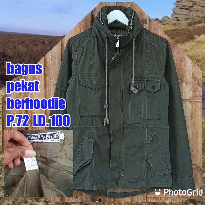 jaket parka army military green hijau m65 fashion jonesh