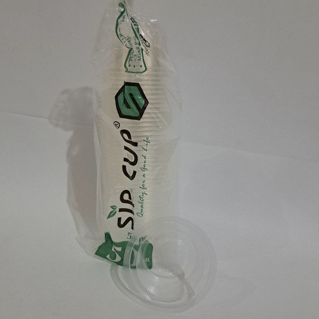 1 PAK 50 PCS CUP 50ML 60ML 90ML 130ML TUTUP GELAS PLASTIK PUDING ICE CREAM JELLY ECER