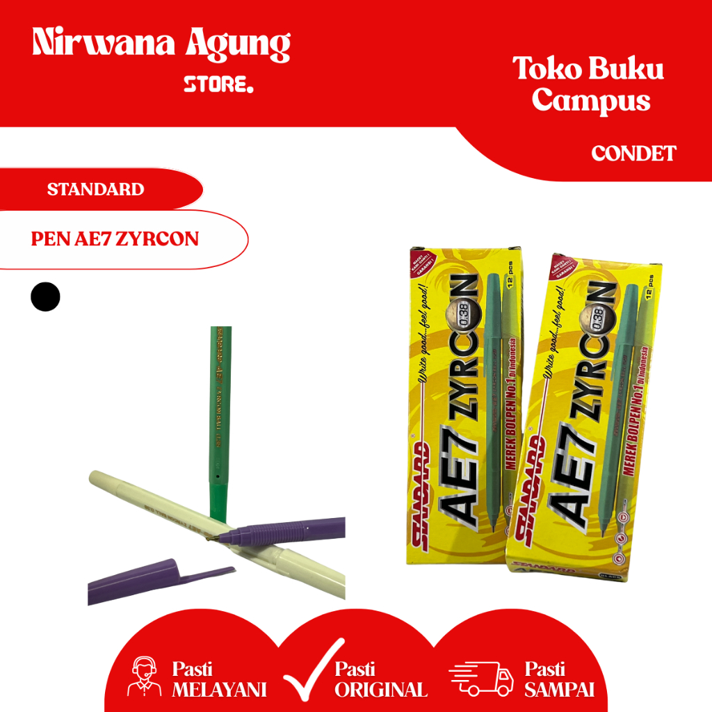 

[BOX]STANDARD - Pen / pulpen / pena / bolpoin STANDARD AE7 ZYRCON