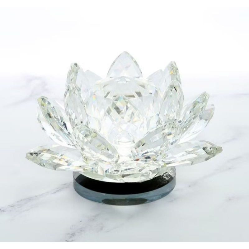 Pajangan lotus kristal (LH60z) capodimonte