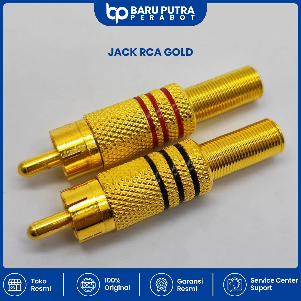 Jek RCA jack RCA gold emas
