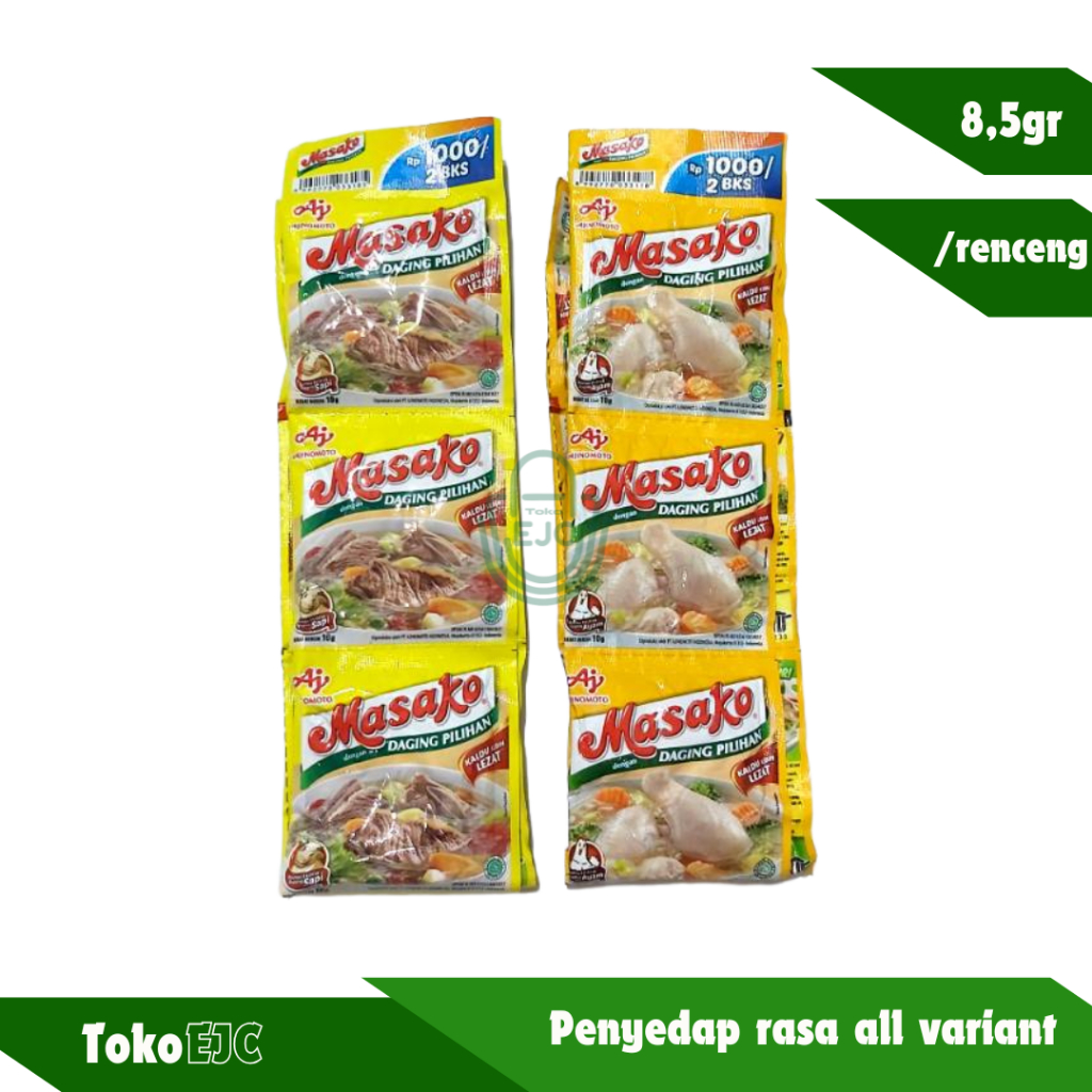 

[EJC] Masako penyedap rasa all variant renceng 9gr