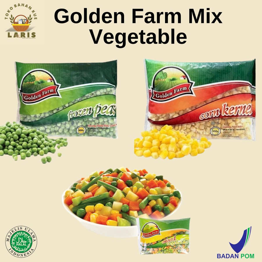 

GOLDEN FARM VEGETABLE FROZEN KEMASAN 500