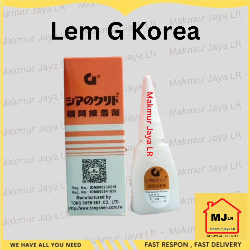 

Lem G Asli Original / Lem Korea / Lem Serbaguna / Lem cair tetes / Lem Super