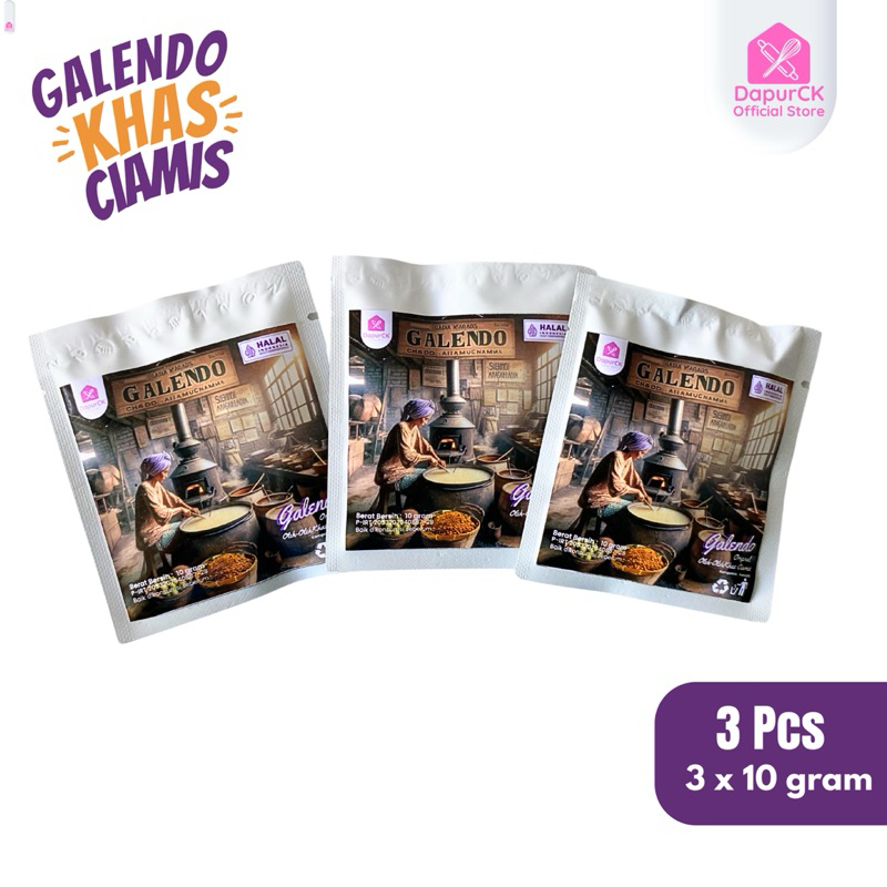 

Galendo Blondo oleh - oleh khas Ciamis Kekinian Kemasan Sachet