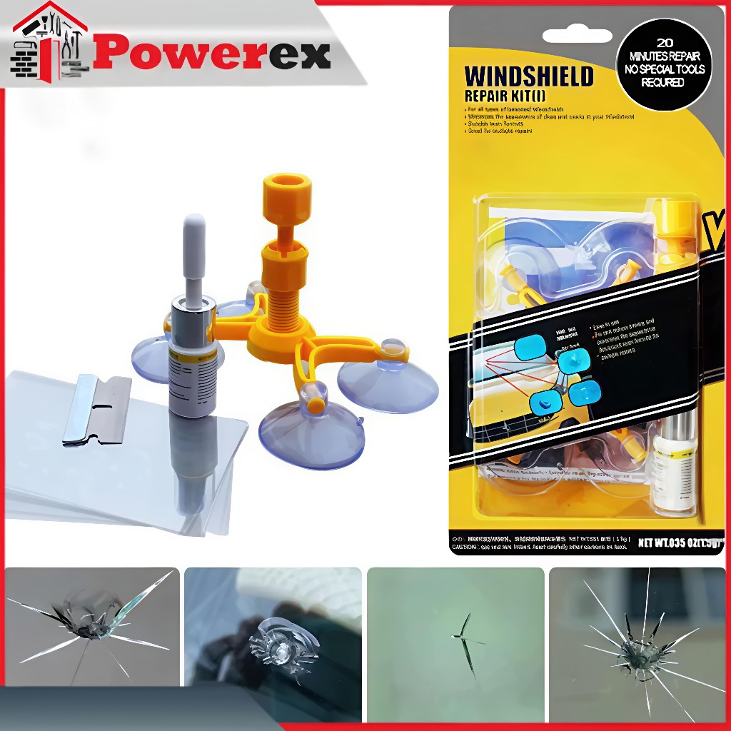 Windshield Repair Kit Glass Penghilang Retak Kaca Mobil Lem Perekat Kaca Mobil Handphone Hp Aquarium