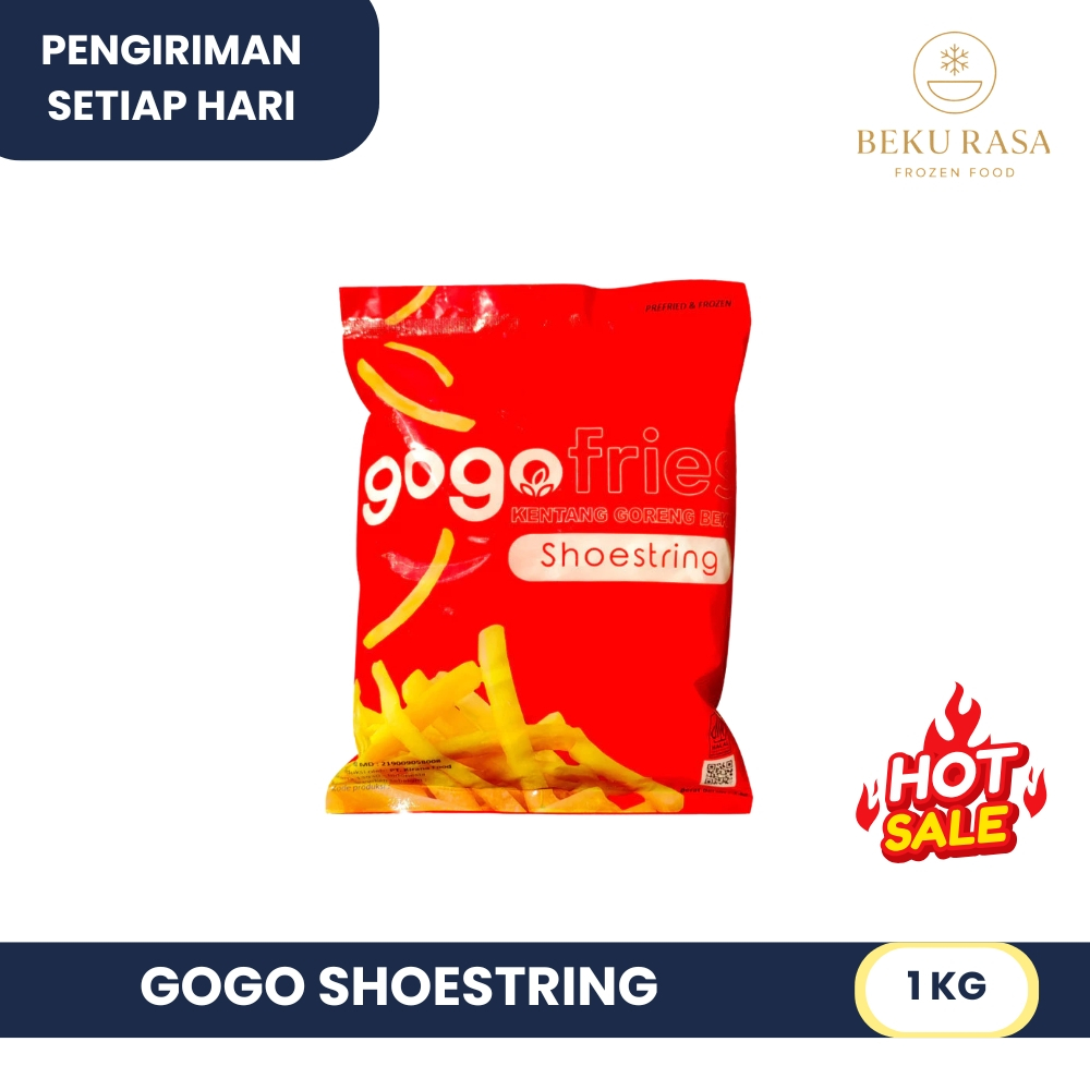 

GOGO SHOESTRING KENTANG GORENG TIPIS INSTAN 1KG