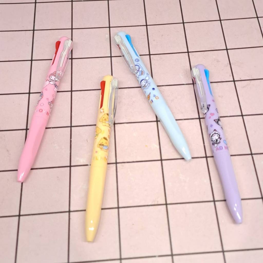 

Pulpen Bolpen Bolpoint Ballpen Pena Pen Cetekan 4 Warna Melody Cinnamoroll Kuromi Pompompurrin