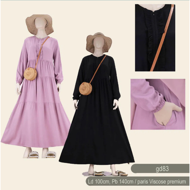Atelier Angelina Bella Dress Homedress Gamis Wanita Model Bella - Gamis murah by Atelier Angelina Di
