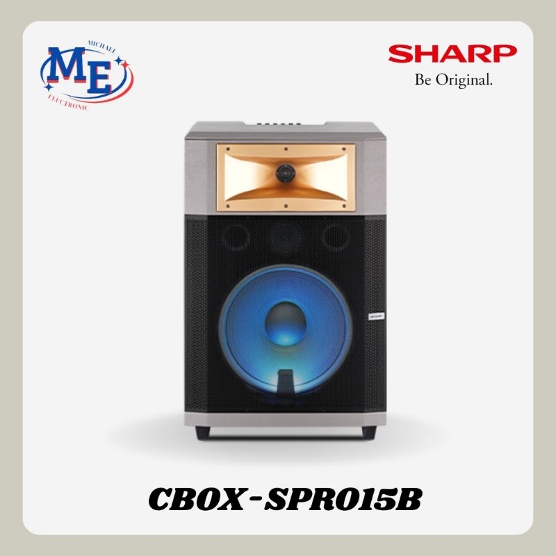 Sharp speaker 15inch CBOX-SPRO15B free 2 mic