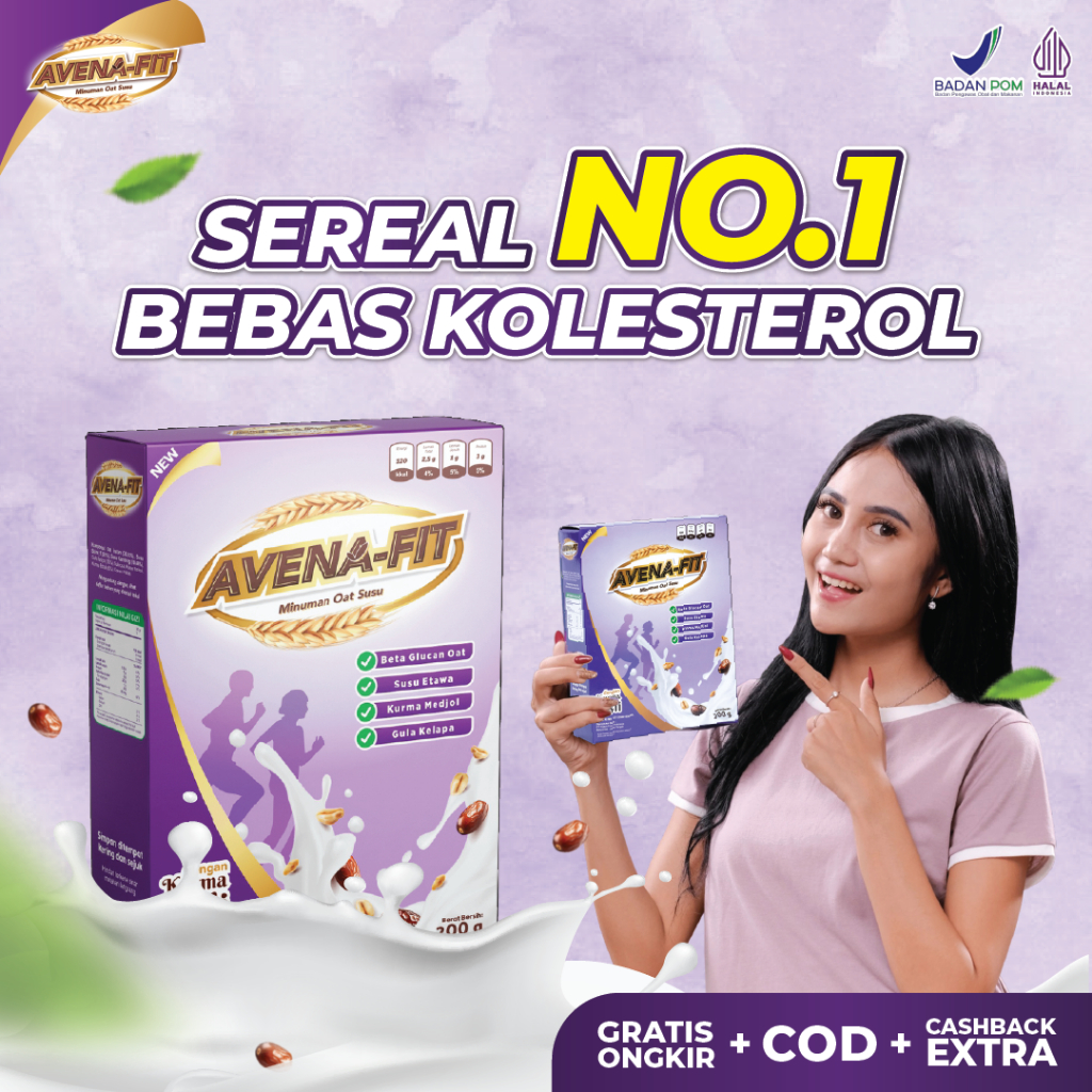 

Avenafit Sereal Sehat Alami Bantu Menurunkan Kolesterol dan Menjaga Pencernaan Tetap Lancar Dengan Bahan Alami