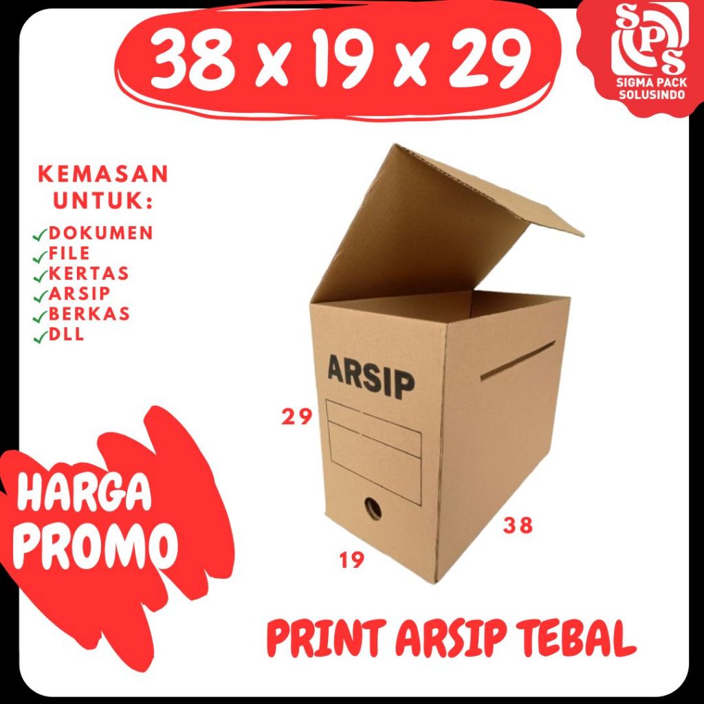 

Box Arsip Print Tebal 38x19x29 Coklat Kardus Arsip Packing/polos/Arsip/File/filebox/arsipbox/ box Dokumen