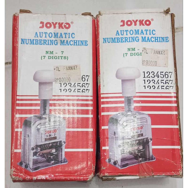 

JOYKO AUTOMATIC NUMBERING MACHINE NM - 7 ( 7 DIGITS ) // STEMPEL BAHAN STAINLESS 7 DIGITS JOYKO