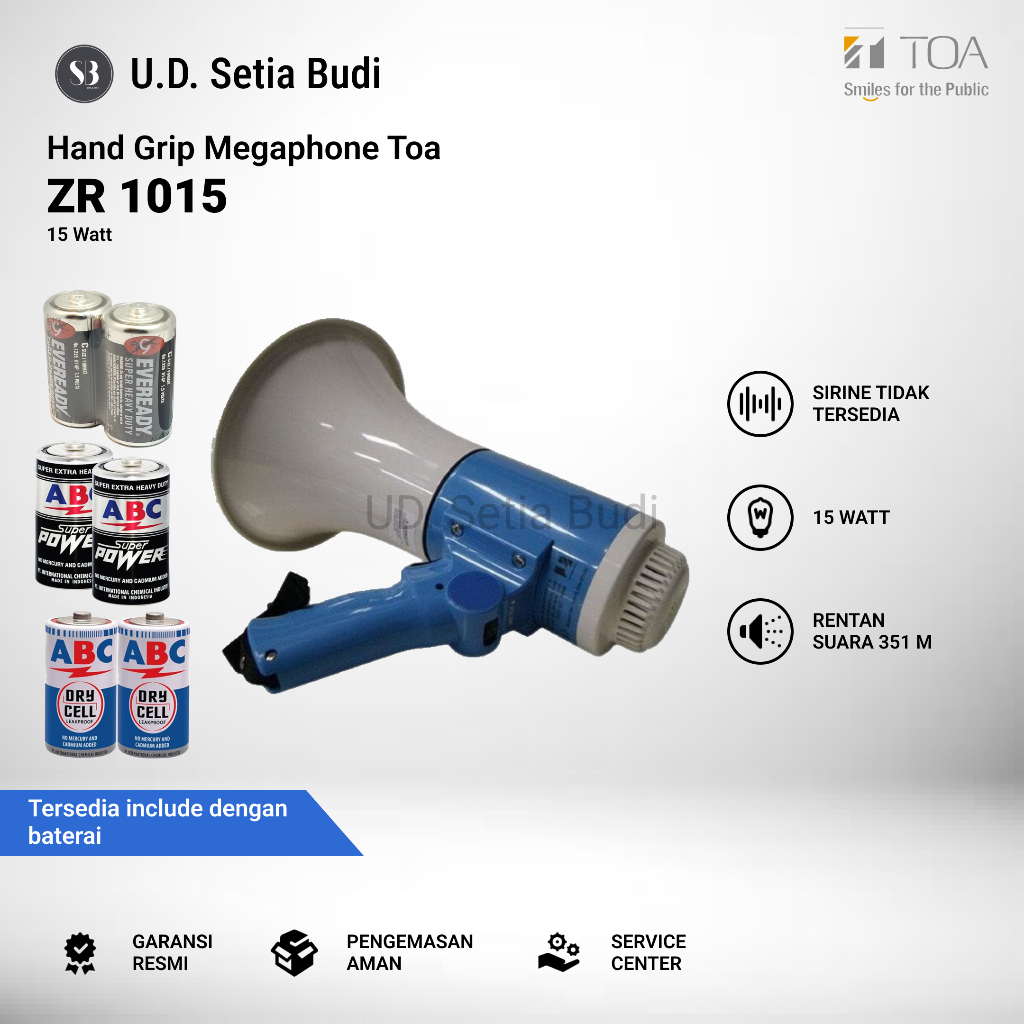 TOA Megaphone Hand Grip ZR-1015 15 Watt