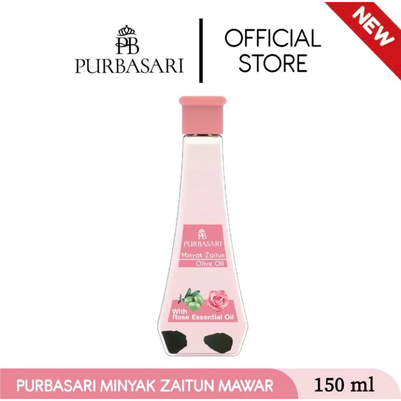PURBASARI Minyak Zaitun With Rose Essential - 150ml