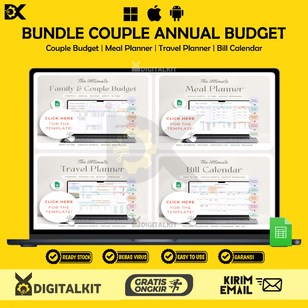 [T0085] Bundle Family & Couple Annual Budget | Perencanaan Keuangan Tahunan