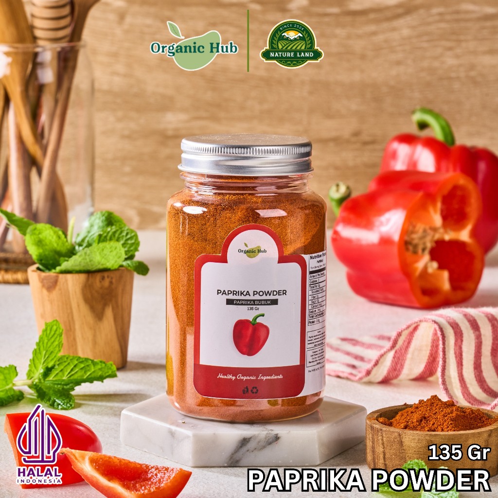 

Organic Hub Paprika Bubuk Asli Rempah Bumbu Dapur Premium Papprika Powder 135 gr